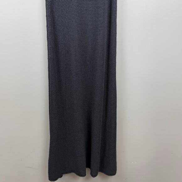 Beulah Style Maxi Sweater Dress Large Gray Sleeveless Stretchy Form Fitting Boho - Picture 9 of 11